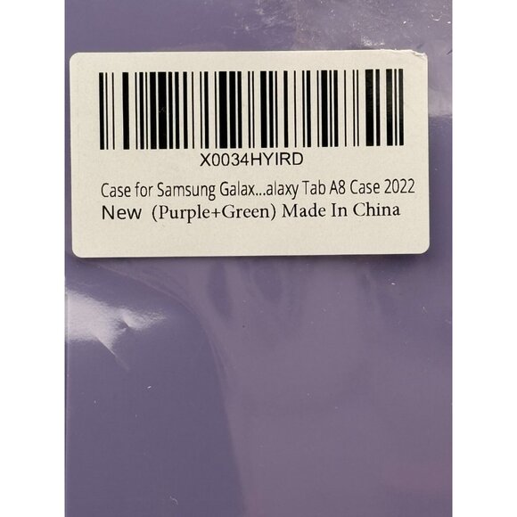 Samsung Galaxy Tablet Case For A8 10.5 Purple with Green Trim NEW - Picture 2 of 4